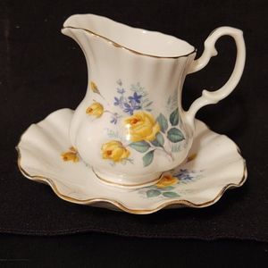Vintage Creamer And Under Plate .By Royal Dover